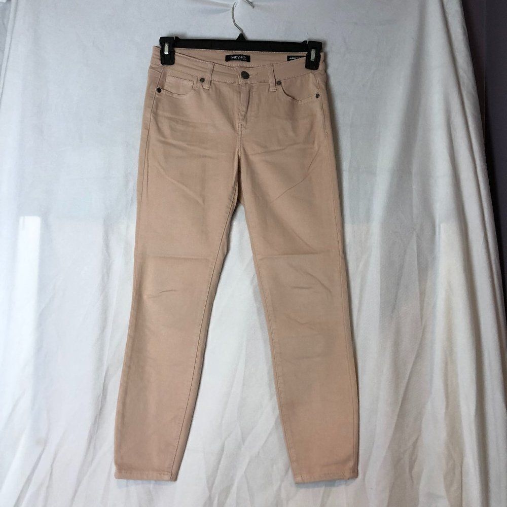Buffalo David Bitton Aubrey ankle women size 2/26 pink soft skinny mid rise